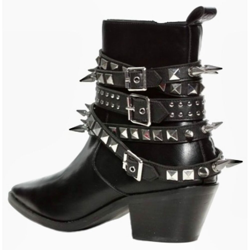 [SOLD on Depop] KILLSTAR "Callista" Ankle Boots - Sz 8 - Western/Biker/Grunge - Picture 8 of 9